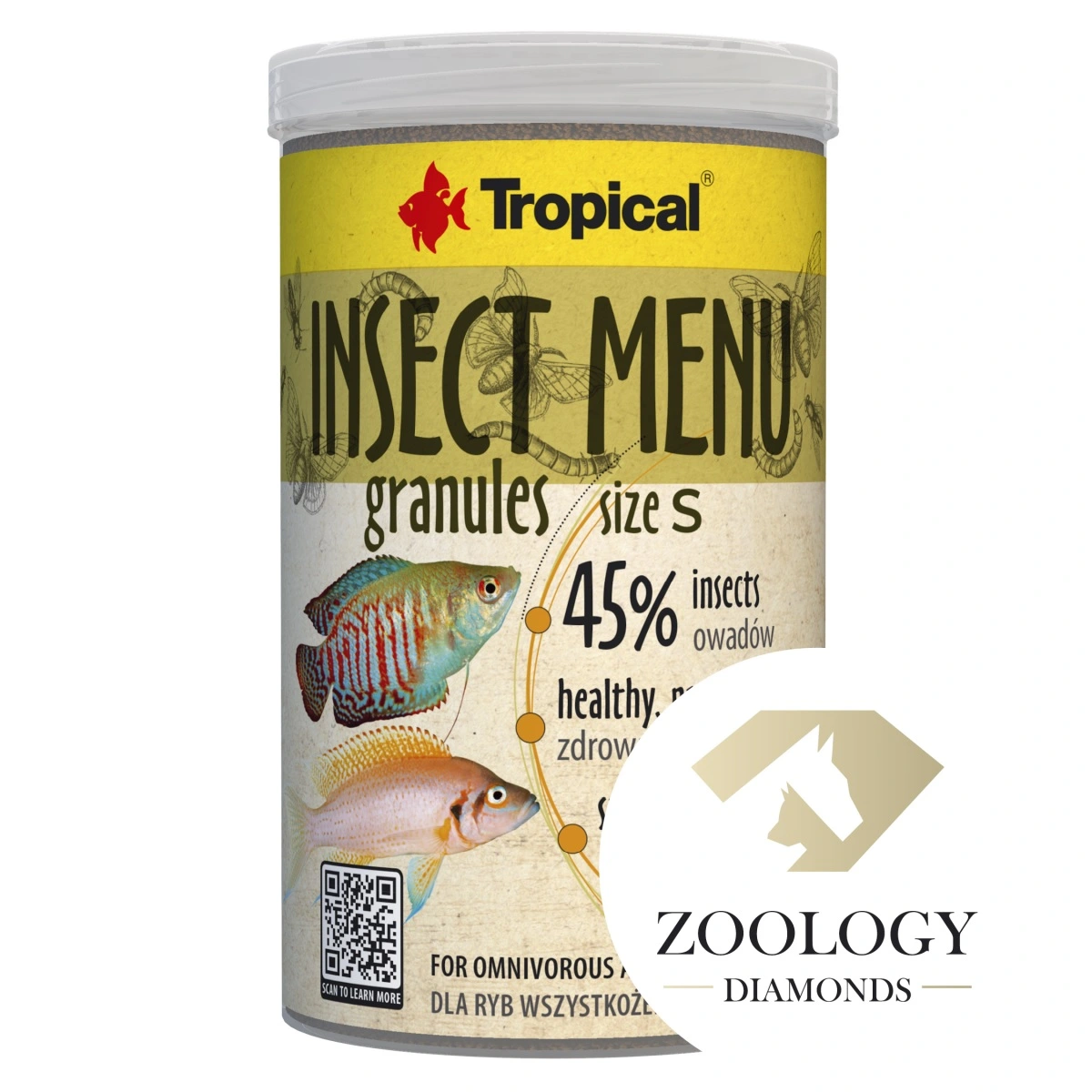 Tropical Insect Menu Granules Size S 1000 ml